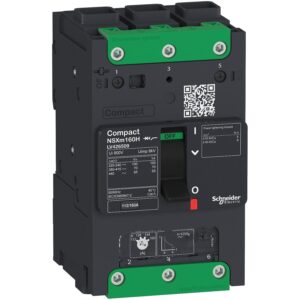 شنايدر إليكتريك كسار الدائرة Compact NSXM ،40 أمبير، 3 أقطاب، 25 كيلو أمبير عند 415 فولت تيار متردد، وحدة تريب TMD، موصلات EverLink