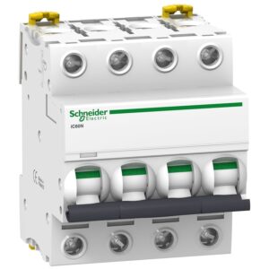 شنايدر إليكتريك Acti9 iC60N قاطع دائرة 4 أقطاب - 10 أمبير - منحنى C
