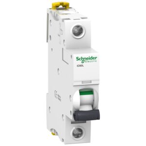 شنايدر إليكتريك مفتاح دوائر صغير (MCB)، Acti9 IC60L، 1P، 63A، منحنى C، 15kA، معيار IEC/EN 60947-2