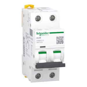 شنايدر إليكتريك Acti9 iC60N قاطع دائرة ثنائي، 10 أمبير، منحنى C