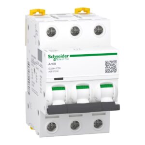 شنايدر إليكتريك Acti9 iC60H قاطع دائرة ثلاثي، 50 أمبير، منحنى C