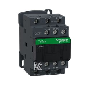 شنايدر إليكتريك Control Relay، Tesys Deca، 3 مفتوحة تلقائيًا + 2 مغلقة تلقائيًا، 0 إلى 690 فولت، 48 فولت تيار متردد 50/60 هرتز ملف قياسي، مشبك برغي