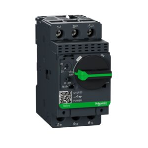 قاطع تيار دائرة الموتور، TeSys GV2، ثلاثي الأقطاب، 20-25 أمبير، حراري مغناطيسي، أطراف توصيل مشبك برغي