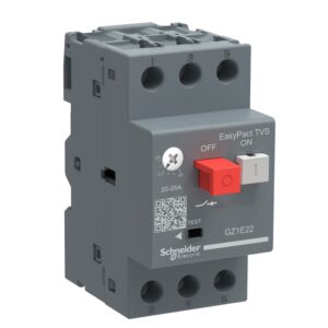 قاطع تيار دائرة الموتور GZ1 - ثلاثي الأقطاب 3d - 0.1..0. 16 أمبير - وحدة فصل مغناطيسية حرارية.