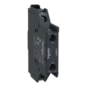 شنايدر إليكتريك وحدة اتصال إضافية Tesys Deca 1 NO و 1 NC ،تركيب جانبي، مشابك مسمارية للقواطع من