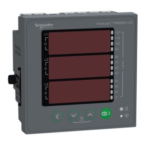 شنايدر إليكتريك عداد القدرة EasyLogic DM6200H، قياس VAF، معامل القدرة PF، طاقة نشطة DPM، NO/NC، فئة 1.0